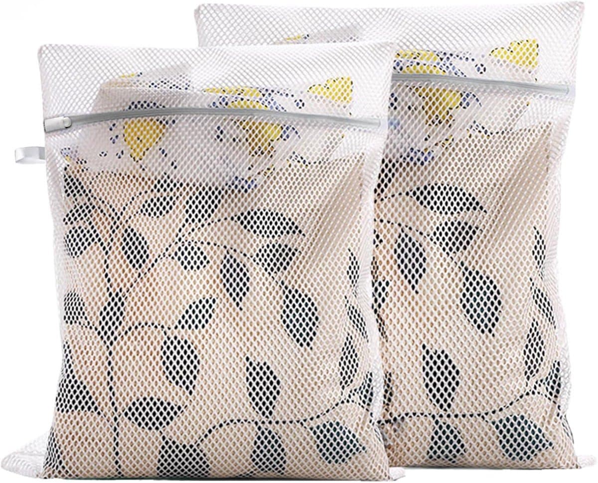 Waszak - set van 2 - 60*60cm - herbruikbare waszak - wasnet voor wasmachine - geschikt voor delicate kleding - wasnet geschikt voor ondergoed, onderbroeken, sokken - anti-deformatiebescherming — afbeelding 1
