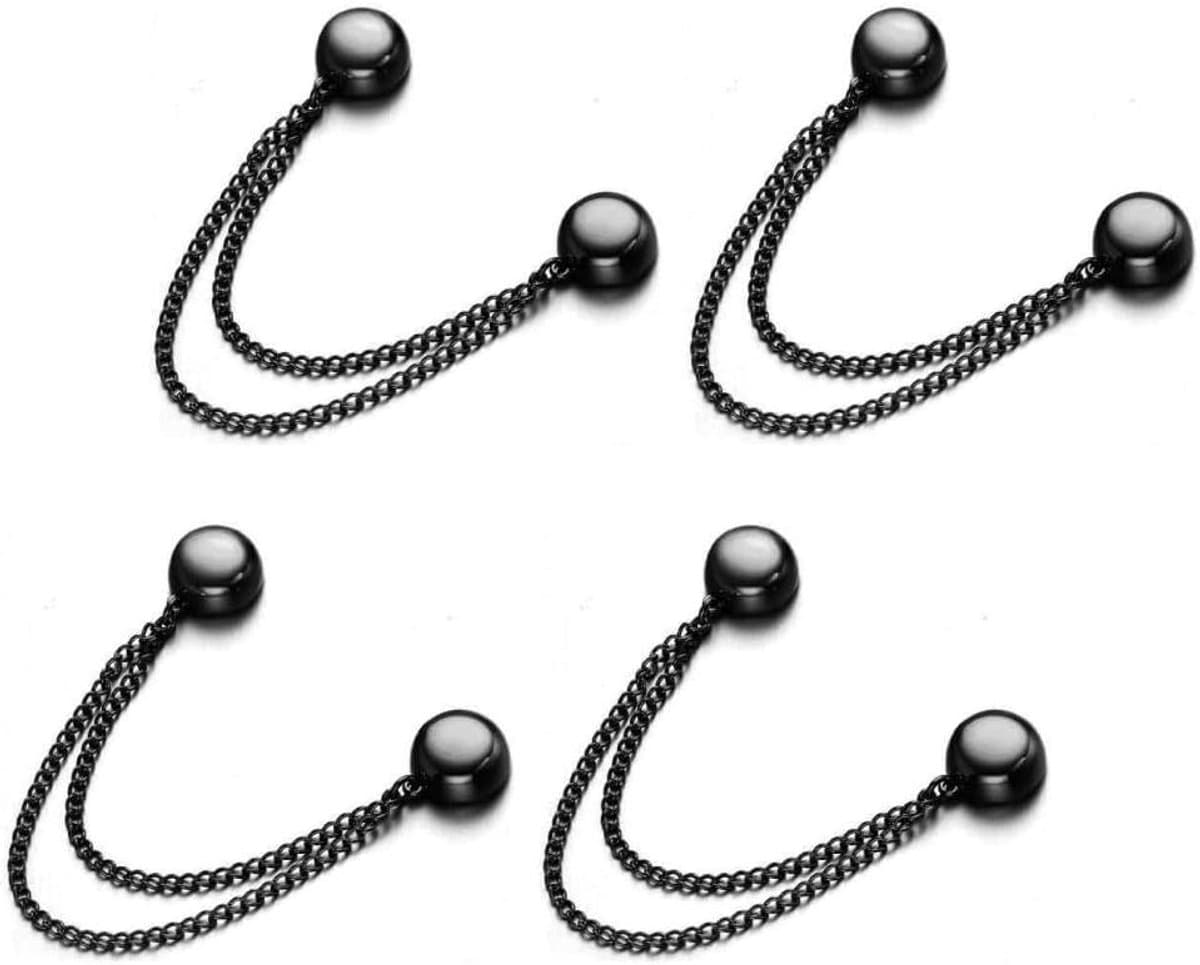 JGS Premium - Magnetische kledingclips 4 stuks - Verwijderbare kledingclip - Magnetische pinnen - Vest hijab manchet zoom - Organiseren en bevestigen — afbeelding 1