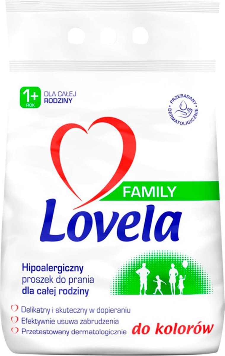 Lovela Family - Wasmiddel voor Kleuren - Hipoallergeen - 2,1kg — afbeelding 1