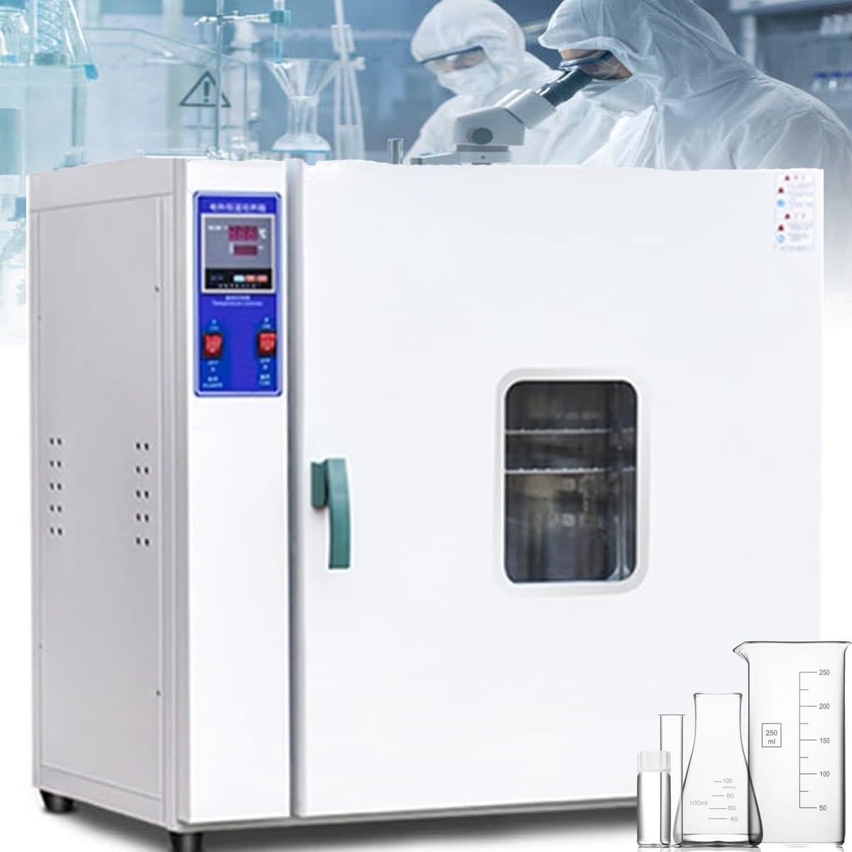 Droogoven - Convectieoven Laboratoriumoven - Droog Sterilisatie Tests - Geforceerde Luchtcirculatie - 15.6L tot 136L - Wit — afbeelding 1