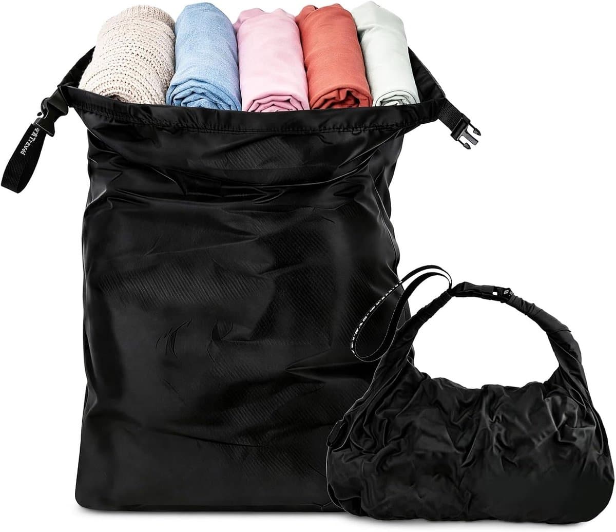 Waterdichte waszak voor op reis, compressie-organizer met kliksluiting, ideaal voor fitness, zwemmen en vakanties — afbeelding 1
