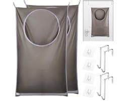 Opknoping Wasserij Bag - Opvouwbare waszak - Ruimtebesparend - 2 stuks - Geschikt voor vuile was - 50 liter