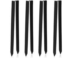 SnelShoppen - 4x Rozenboog Grondankers U-Pegs - Stabiliteit voor Tuin, Hoge Kwaliteit Poedercoated Metaal, Ideaal voor Rozenbogen en Tuinhekken