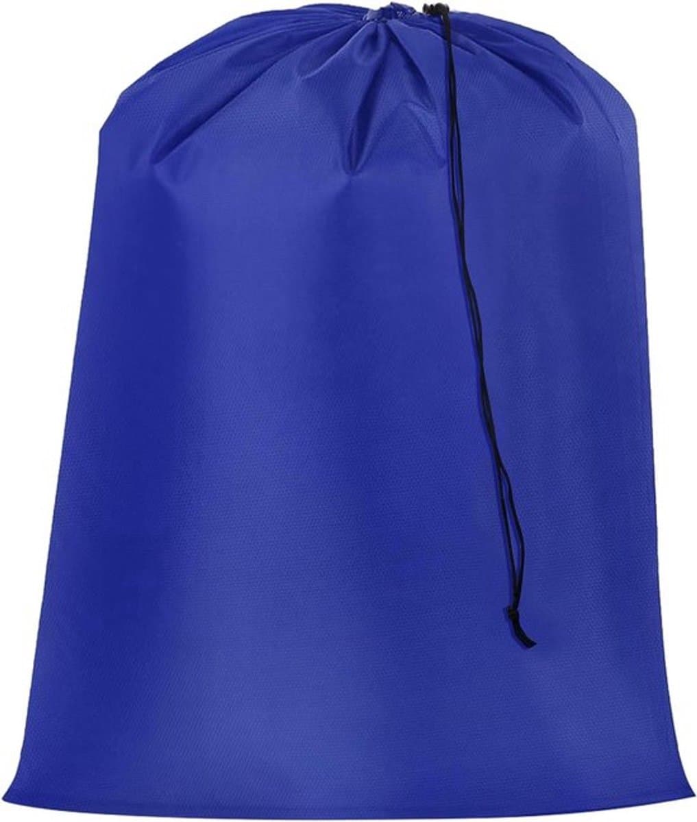 Extra Grote Waszak met Trekkoord - 71 x 101 cm - Blauw - Kledingopslag Universiteitsslaapzaal, Camping, Reizen — afbeelding 1