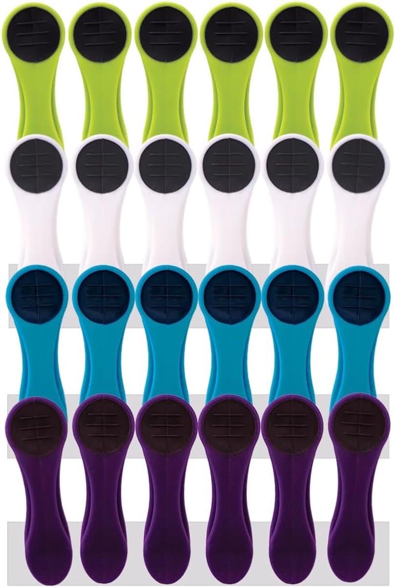 Wasknijpers, wasknijpers met spiraalveren, soft grip, softgrip, softtouche, blauw, groen, paars, wit, antraciet — afbeelding 1