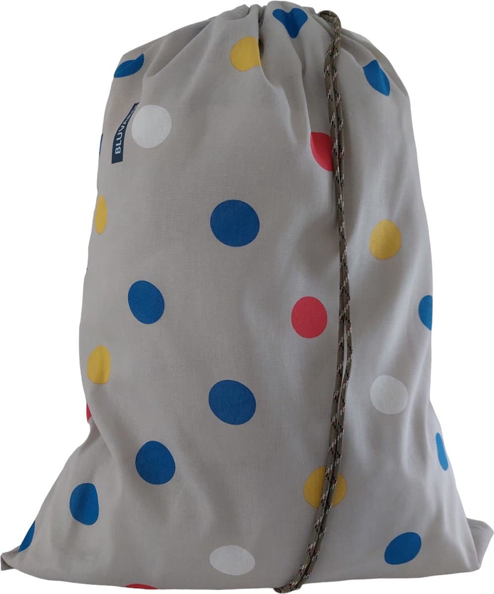 Bluvardi Katoenen waszak -Heavy Duty XXL- met trekkoord - Happy colors — afbeelding 1