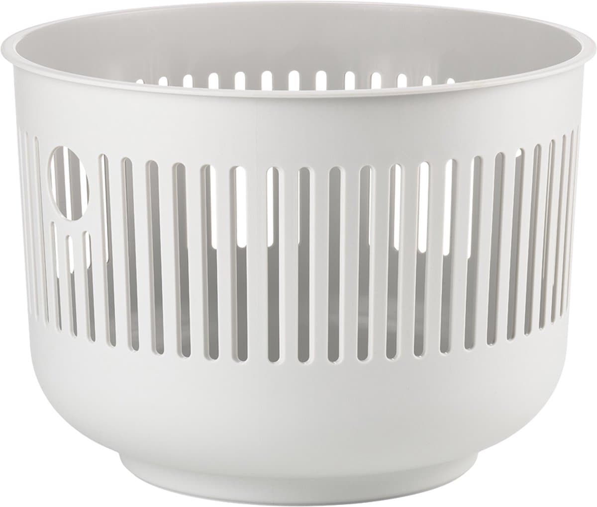 Zone Denmark Ume Wasmand - 30 liter - Soft Grey (grijs) - Kunststof - Ronde Wasmand met Hengsel - Kleine Wasbox of Opbergmand — afbeelding 1
