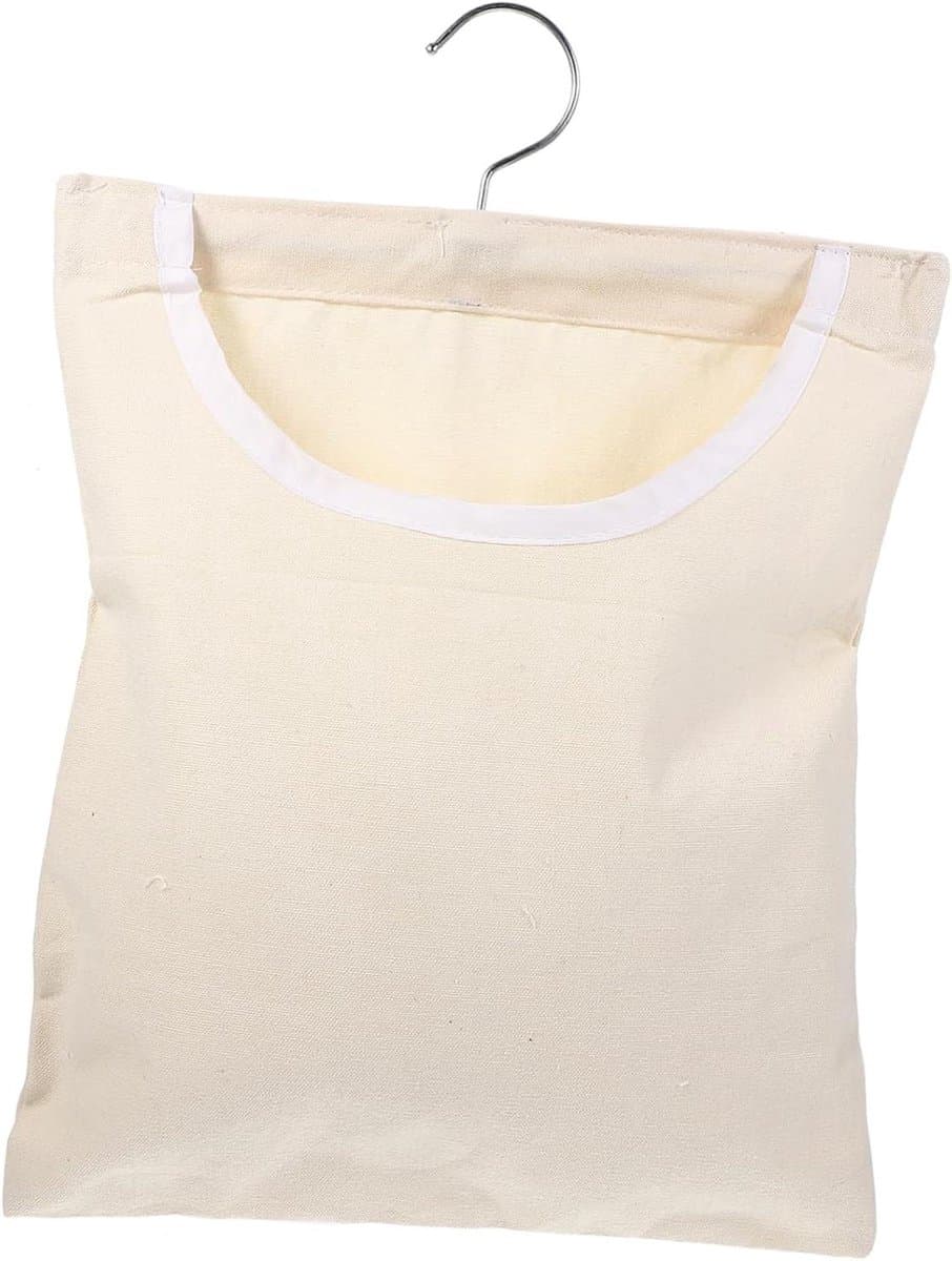 Wasknijper Opbergtas - Hangende Organizer - Kleding Ophangen - 360 Graden Haak - 35x27x1CM - Beige — afbeelding 1