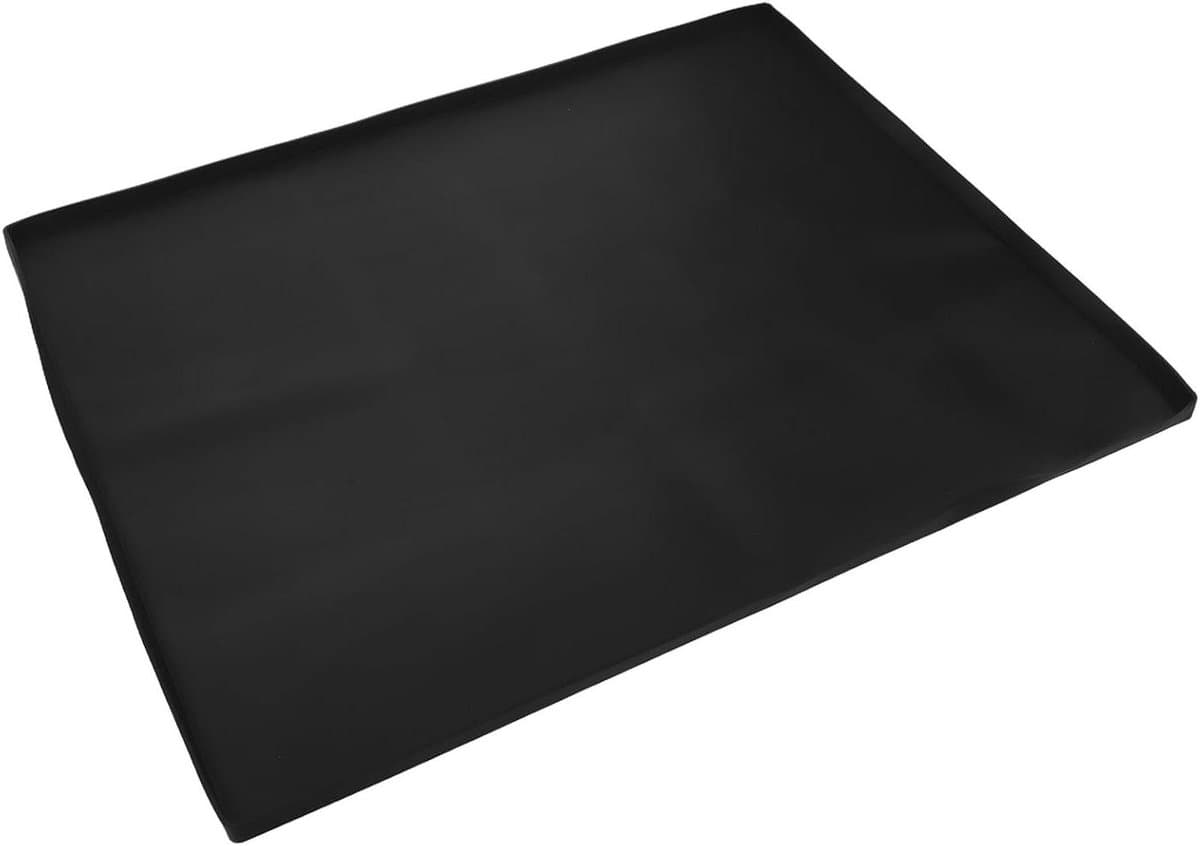 Vaatwasser Lekbak - Wateropvangbak Aanrecht - Keuken Beschermen - Flexibel Siliconen Ontwerp - 60x50x1.5CM - Zwart — afbeelding 1