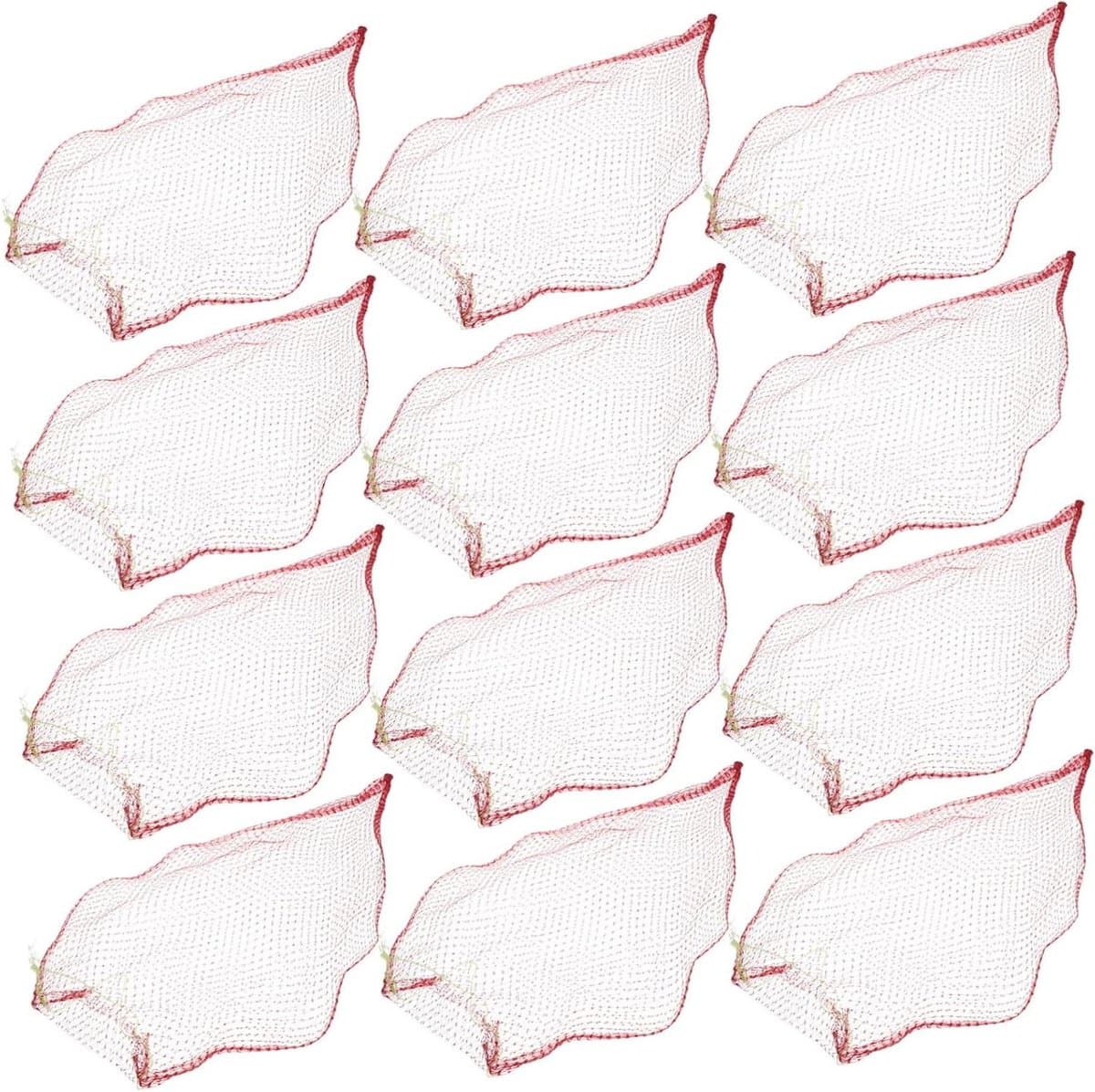 Herbruikbare Gaaszakken - Productzakken Mesh Zakken - Fruit Opslag - Ademend Ontwerp - 30 x 20 cm - Rood — afbeelding 1