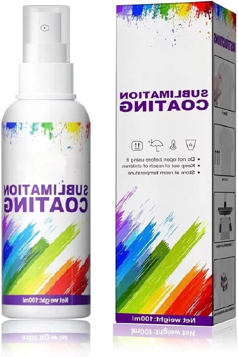 Sublimatie Coatingspray - Sneldrogende Spray - Textiel Bedrukken - Verbetert Kleurintensiteit - 100 ml - Transparant — afbeelding 1