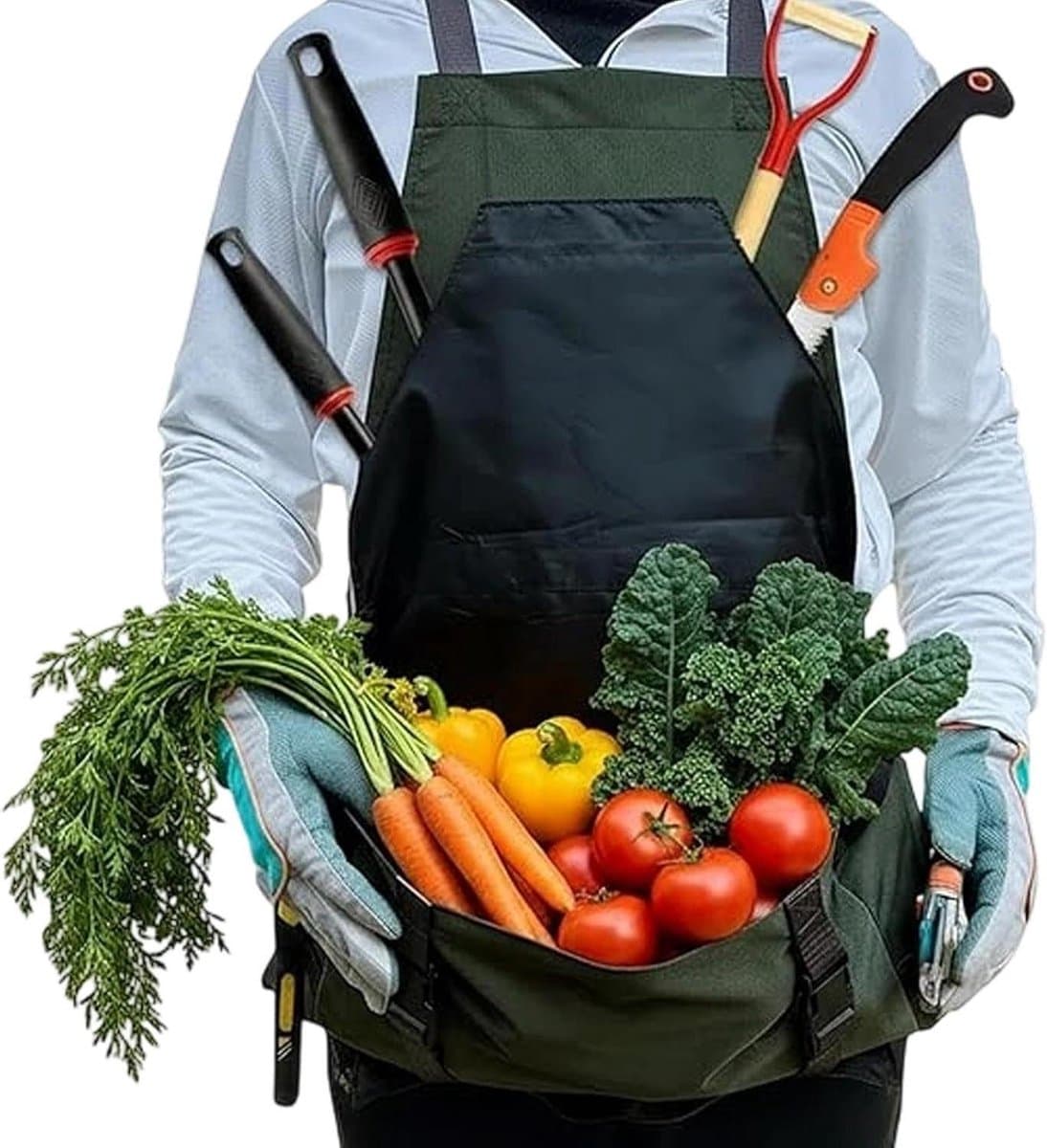 Oogstschort - Verzamelzak - Fruit Plukken - Grote Opvangzak - 600D Oxford - Groen — afbeelding 1