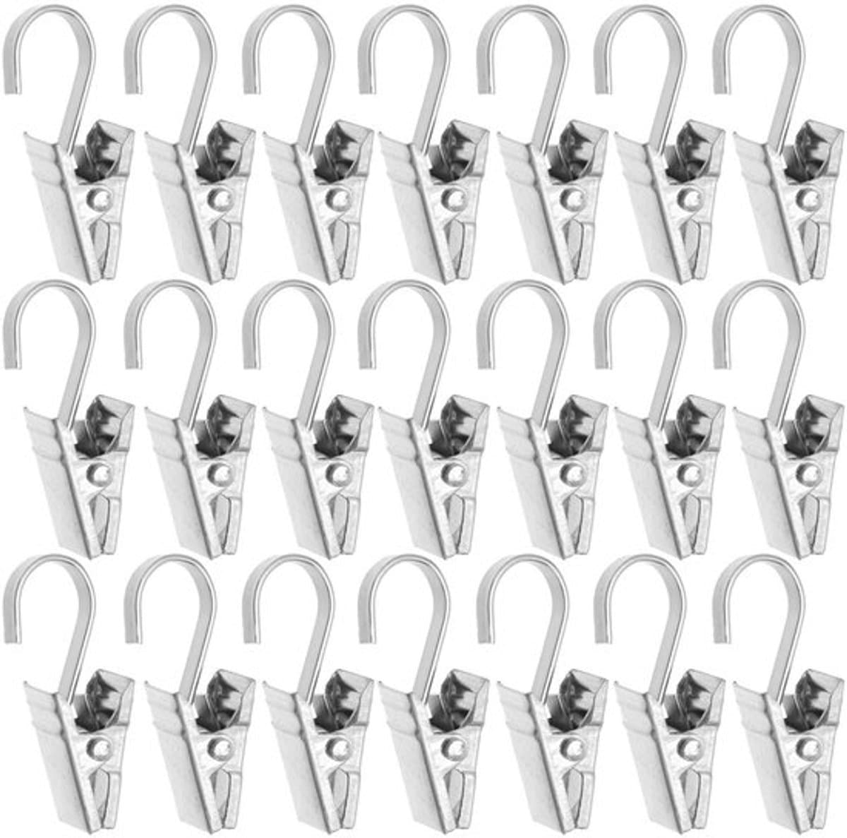 Dailygoody - roestvrijstalen klemmen - Gordijnclips - 100 stuks — afbeelding 1