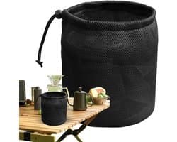 Wasknijperzak houder - Net tas - Buiten drogen - Ademend gaas - 19x25cm - Meerkleurig