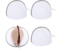 Set van 4 Waszakken voor Bh's, Mesh Waszakken met Rits voor Lingerie, Bescherming voor Bh's en Ondergoed tijdens het Wassen