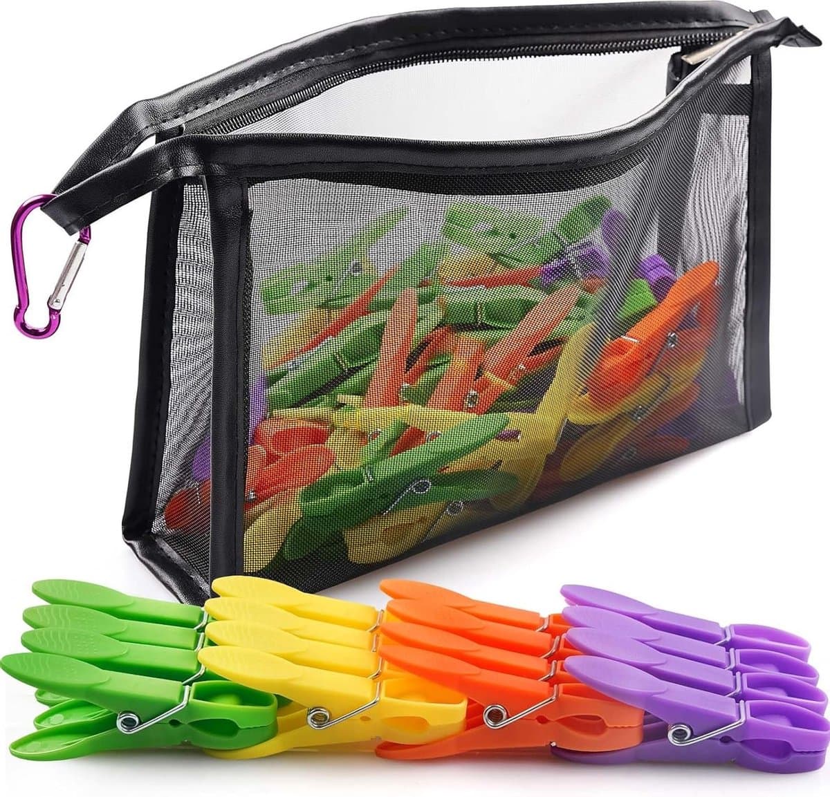 Set van 48 Kledingknijpers voor Binnen en Buiten - Duurzaam, Multifunctioneel en Handig voor Kleding en Decoratie — afbeelding 1