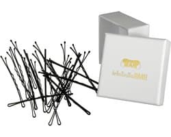 Haarspelden - Bobby Pins Klemmen - Haar Styling - Speciale Antislip Lak - 6 cm - Zwart