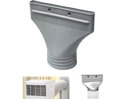 Afvoerslang Airco - Slang Adapter - Mobiele Airco - Plat Ontwerp - 100 mm Diameter - Wit