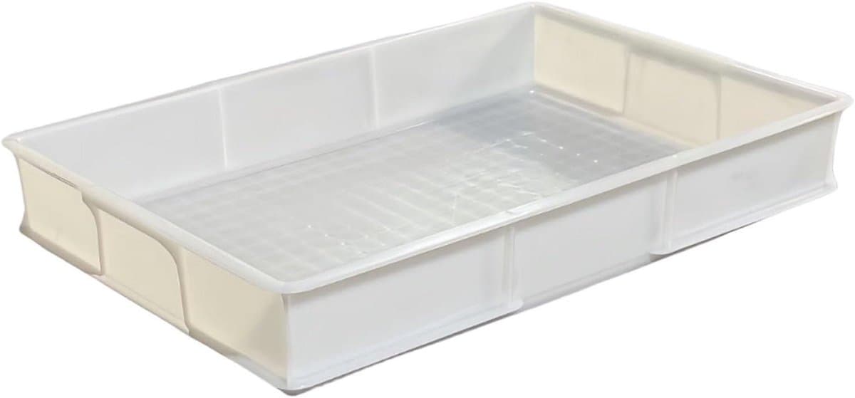 Lekbak Airco - Wateropvangbak - Voorkom Lekken - Sterk Kunststof - 61 x 40 x 9.5 cm - Wit — afbeelding 1