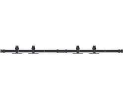 vidaXL - Ophangset - voor - schuifdeur - 122 - cm - koolstofstaal