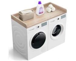 Droogkast Blad voor Organisatie van de Wasruimte - Houtkleurig Melamine 27,5" Diepte x 54" Breedte