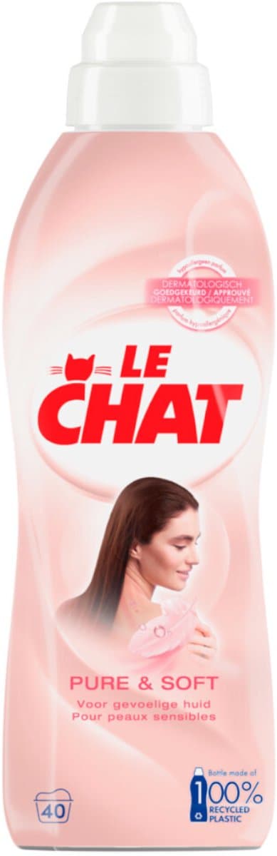 Le Chat Wasverzachter Pure & Soft 40 Wasbeurten - 880 ml — afbeelding 1