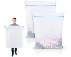 Ibenzoa® Grote herbruikbare wasnetten met ritssluiting voor beddengoed en gordijnen