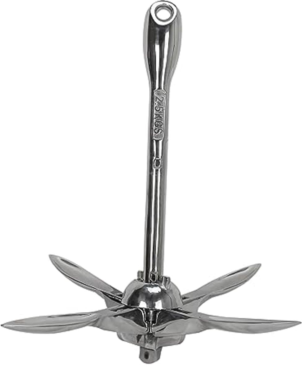 Roestvrijstalen Vouw- en Grapnel Anker - 3.5 lbs — afbeelding 1
