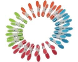 Set van 24 Zachte Wasknijpers in Verschillende Kleuren