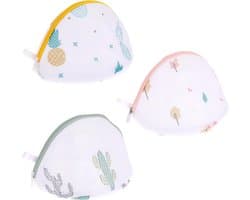 Laundry Bag voor Wasmachine - Pack van 3 - Herbruikbare Netten voor Bh's, Ondergoed en Sokken met Rits - Wasnet voor Delicate Kleding
