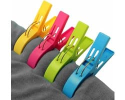 2 sets XXL extra grote handdoekclips, strandhanddoekrekken, windbestendige handdoekclips