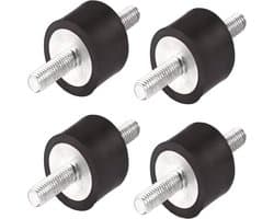 Anti Vibratie Rubberen Steunen M8 x 23 Voor Auto en Boot - 4 Stuks