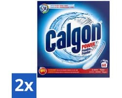 2 x Calgon – Wasmachinereiniger Poeder – 3-in-1 Power Anti-Kalk – 60 doseringen - Wasmachine Reiniger - Anti-kalk Poeder - Kalkpreventie - Machine Geur Verwijderen - 3-in-1 Wasmachine Bescherming