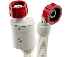Fixem toevoerslang 2M Toevoerslang met waterslot - Aanvoerslang met aquastop geschikt voor wasmachine en vaatwasser voor alle merken met een schroefwartel aansluiting
