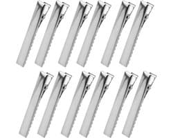 Set van 60 Metalen Alligator Haarclips voor Styling en Knippen
