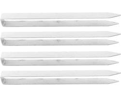Set van 4 Duurzame U-vormige Grondpennen voor Landschapsnietjes en Plantenafdekking - Roestvrijstalen Palen voor Buizen en Hekken - 11,82 Inch lang