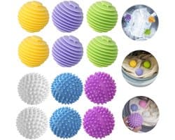 Elzusha - 12 Stuks Herbruikbare Droogballen voor Wasmachine