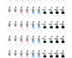 Dailygoods- Wasknijpers 40 Stuks - Roestvrij Staal - Draagbare Haken - Antislip - Multifunctioneel - Ruimtebesparend - Hangclips