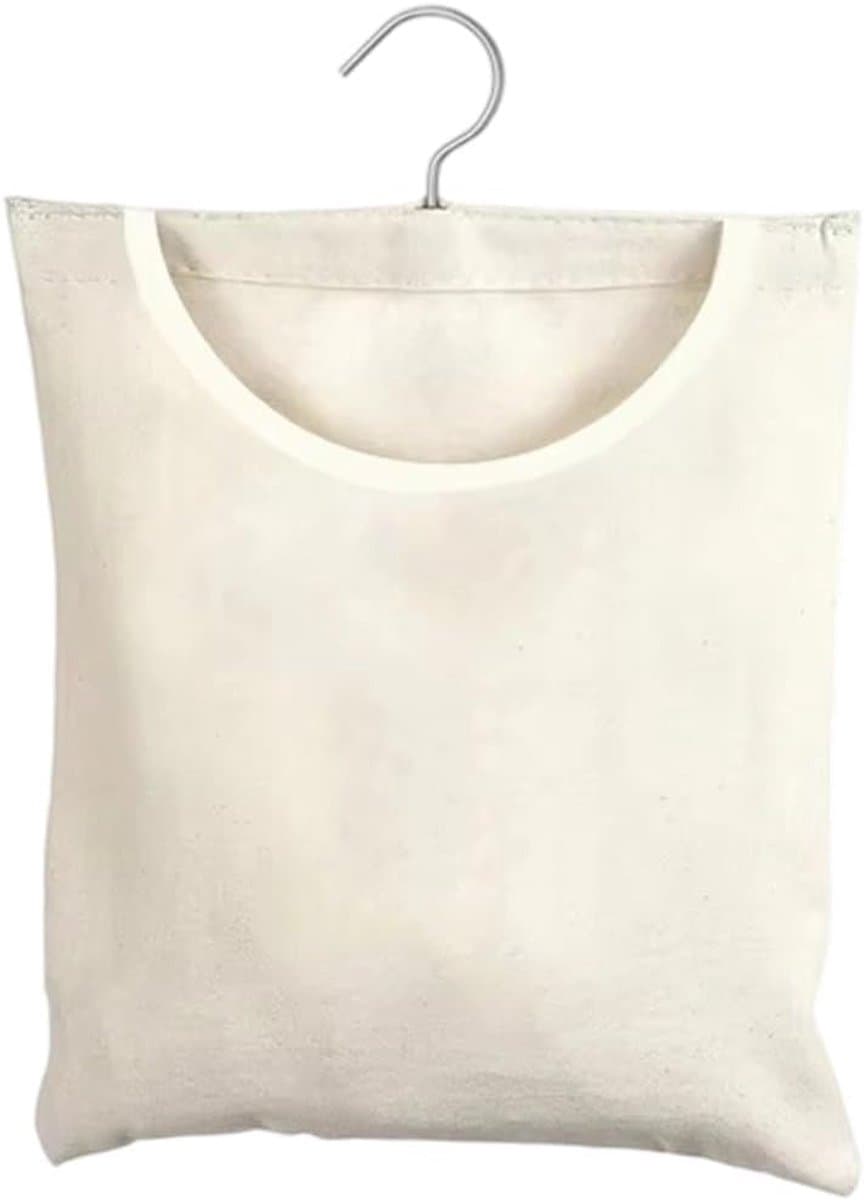 Wasknijperzak Opbergtas - Klemmenmand Houder - Wasknijpers Opbergen - Ruimtebesparend Hangend - 28x32cm - Beige — afbeelding 1