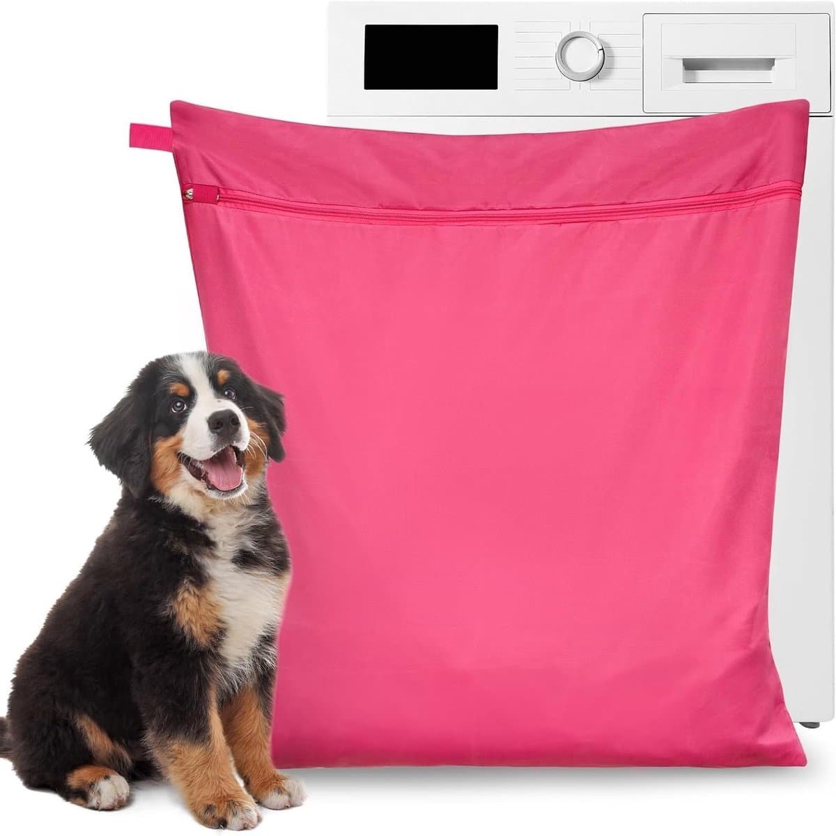 Waszak voor het verwijderen van dierenhaar, 70 x 60 cm, scheurbestendig polyester, ideaal voor beddengoed en delicate stoffen, met anti-drop rits en fijn gaas voor optimale bescherming — afbeelding 1