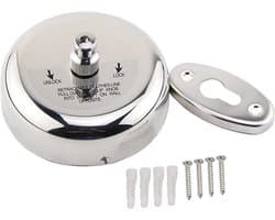 Waslijn Uittrekbaar - Balkonrek Ophangen - Droog Ruimte Creëren - 304 Roestvrij Staal - 2.8 Meter - Zilver