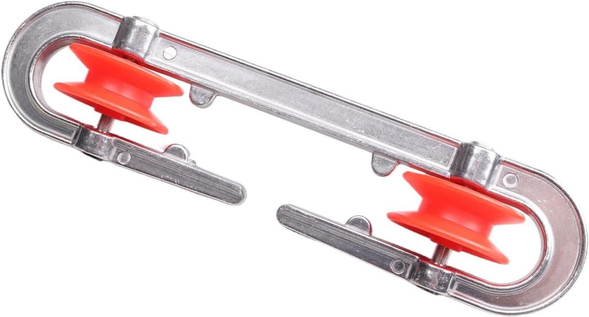 Waslijnspanner - Kledingtouw wiel - Outdoor drogen - Roestvrij metaal - 18.6 cm lengte — afbeelding 1