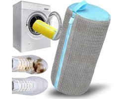 Waszak voor Schoenen - Herbruikbare Waszak met Rits voor de Wasmachine, Ideaal voor Sneakers en Sportschoenen, Grijs (1 Stuk)