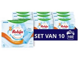 Robijn -Stralend Wit Wasmiddeldoekjes - 160 wasstrips - Voordeelverpakking