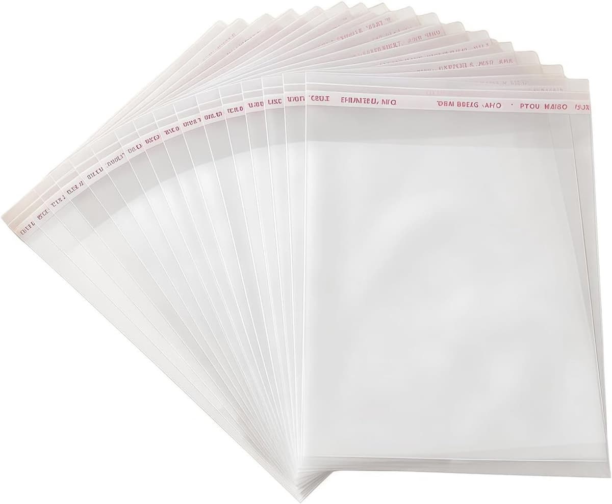 Transparante Hersluitbare Cellofaanzakken - 33,5 x 47,5 cm - Verpakkingszakken voor Kleding, Documenten en Feesttraktaties — afbeelding 1