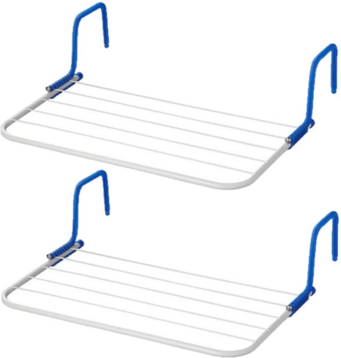 Set van 2x inklapbare wasrekken/droogrekken 3 meter - Camping/camper/reis/thuis/balkon wasrekken/droogrekken — afbeelding 1