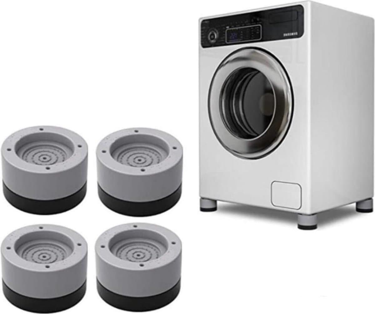 Boasty Wasmachine Verhoger 6CM - Antislip Wasmachine Voeten - Trillingsdempers Wasmachine - Geluidsdemper Wasmachine - Anti Vibratie Wasmachine - Anti Vibratie Pads - Wasdroger Verhoger - Koelkast Verhoger - kerstcadeau — afbeelding 1
