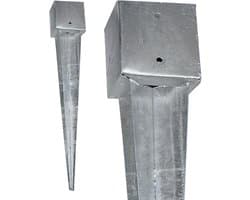 Vierkant Grondanker Inslagmof - Sterk Gegalvaniseerd Staal - 750mm of 900mm Lengte
