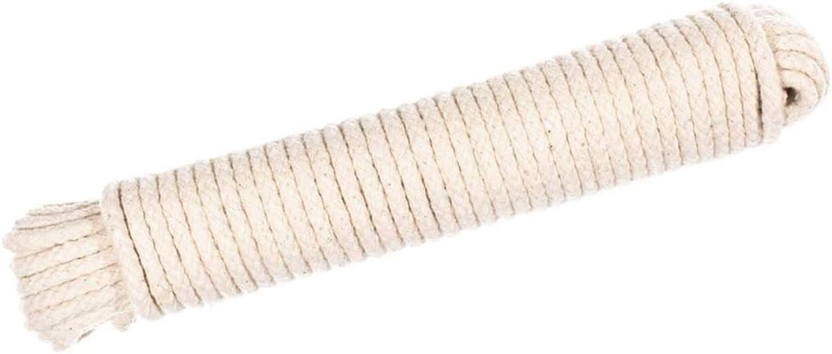 Katoenen Waslijn - Droog Touw - Buiten Drogen - Natuurlijk Katoen - 7/32 Inch 50 Voet - Wit — afbeelding 1