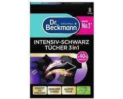 Dr. Beckmann Zwarte Kleding Wasdoekjes - Kleurbescherming 3-in-1 - 8 Stuks